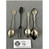 Image 2 : Spoon and Fork Some Sterling + 800 Silver 4 Pcs