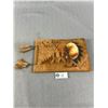 Image 1 : 1930s Suede Leather Album Hand Painted Indian Chief Motif