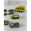 Image 2 : Vintage Assorted Mostly Die-Cast Metal Army Vehicles - PlayArt, Matchbox & More
