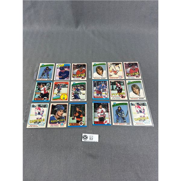 18 1980's NHL Collector Cards