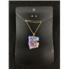 Image 1 : Amethyst Blue Kynite Pendant Necklace. Retails $180.00
