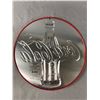 Image 2 : Vintage 11" Coca-Cola Embossed Disc Sign by Ande Rooney
