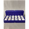Image 1 : Set of 12 Vintage East Peak Tong Fon Chinese Zodiac Ceramic Sake Cups w/ Original Box