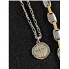 Image 2 : Handcrafted Tree of Life w/ Crystal, Religious Disc and Silver/Gold Necklace