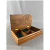Image 1 : Vintage 1940s Walnut Jewelry Box