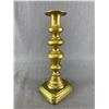 Image 2 : 2 Antique (1880s) English Brass Candlesticks
