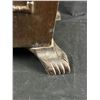 Image 3 : Arts & Crafts Era Wood Coal Bucket w/ 2 Handle Metal Lining. Approx. 15.5" H.