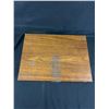 Image 4 : Vintage Wood & Felt Lined Box w/ Assorted Costume Jewelry Pieces & More. Approx. 10.5" x 14.5" x 3"
