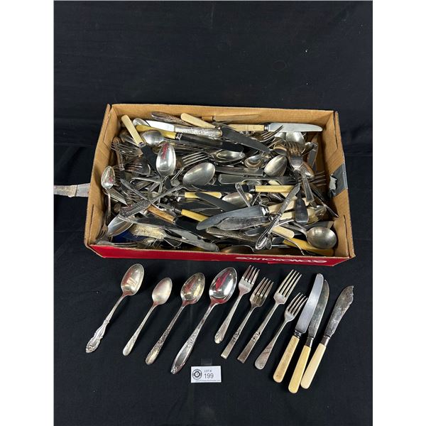 Lot Of Assorted Vintage Flatware Including Oneida, Sheffield & More