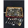 Image 1 : Lot Of Assorted Vintage Flatware Including Oneida, Sheffield & More