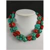 Image 2 : 2 - 32" L Vintage Southwest Beaded Necklaces.