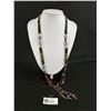 Image 1 : 33.5"  L Vintage Native Style Seed Beaded Necklace. As Found