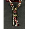 Image 2 : 33.5"  L Vintage Native Style Seed Beaded Necklace. As Found