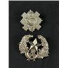 Image 2 : Vintage Assortment Of Military Regimental Silk Badges, Cameronian Scotish Rifles & Assaye Hat Badges