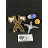 Image 1 : Vintage Special Arms Collection - Pyrenees Mtn Training Pin, Parachute Regiment Pin, Army Pioneer Pa