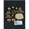 Image 1 : Vintage Royal Artillery Cap Badge, Rank Badges, Patch & Buttons