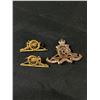 Image 2 : Vintage Royal Artillery Cap Badge, Rank Badges, Patch & Buttons