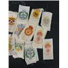 Image 2 : Vintage Lot Of Silk Regimental Badges & Egypt The Essex Reg. Cap Badges
