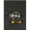 Image 2 : 2 Plastic Economy UK Kings Royal Rifle Corps Cap Badges, Rifle Brigade Cap Badge & Police Pin
