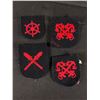Image 2 : Assorted Vintage Military Patches & UnMarked 11" x 8.5" Cloth Bag