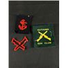 Image 3 : Assorted Vintage Military Patches & UnMarked 11" x 8.5" Cloth Bag