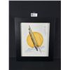 Image 1 : Framed & Signed Mark Wolfleg Jr. Ink Drawing Print. Approx. 13" x 15"