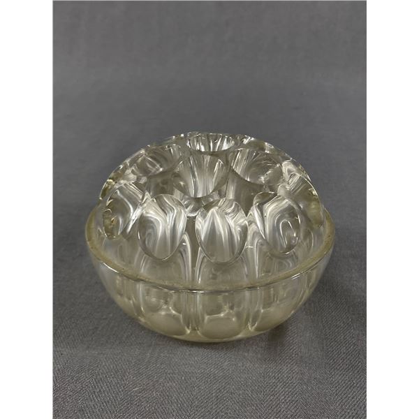 Vintage 1920-30s Glass Flower Frog