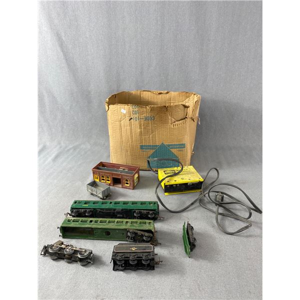 Small Box of Vintage Train Stuff