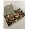 Image 1 : Tin Box Full of Antique Furniture Castors