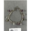 Image 2 : A Fabulous Sterling, Amethyst and Crystal Bracelet