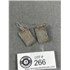 Image 2 : A Good Pair of 60s-70s Brutalist Sterling Earrings (Tested)