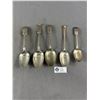 Image 1 : 5 Antique Silverware Serving Spoons