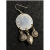 Image 2 : 1 Pair of Tested Silver Dangle Handcrafterd Earrings