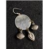 Image 3 : 1 Pair of Tested Silver Dangle Handcrafterd Earrings