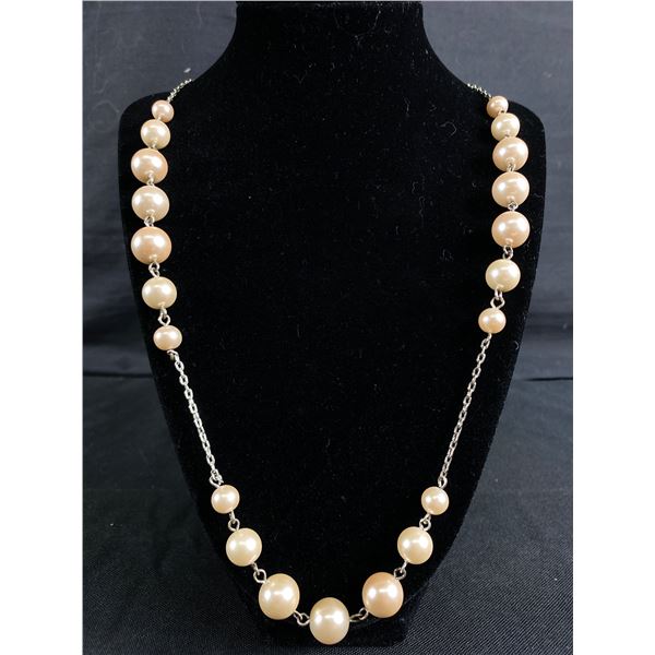 Sterling Silver Chain with Pearls