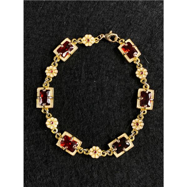 Vintage Genuine Garnet Bracelet