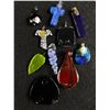 Image 2 : Collection of Venetian Blown Art Glass Pendants.