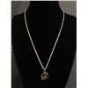 Image 1 : 925 Sterling Silver with 1 Diamond Pendant Necklace