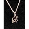 Image 2 : 925 Sterling Silver with 1 Diamond Pendant Necklace