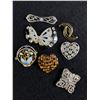 Image 1 : Collection of Vintage Rhinestone Brooches