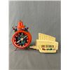 Image 2 : Vintage German Made Wind Up Clock, Proll-O-Tone Organ, Asian Tin Toys & More