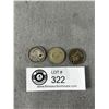Image 2 : 3 British Six Pence Silver Coins. 1888,1945 etc