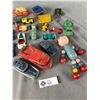 Image 3 : Lot Of Vintage Toys- Dinky Metal Cars, Wood String Toy,& Other Metal Toys