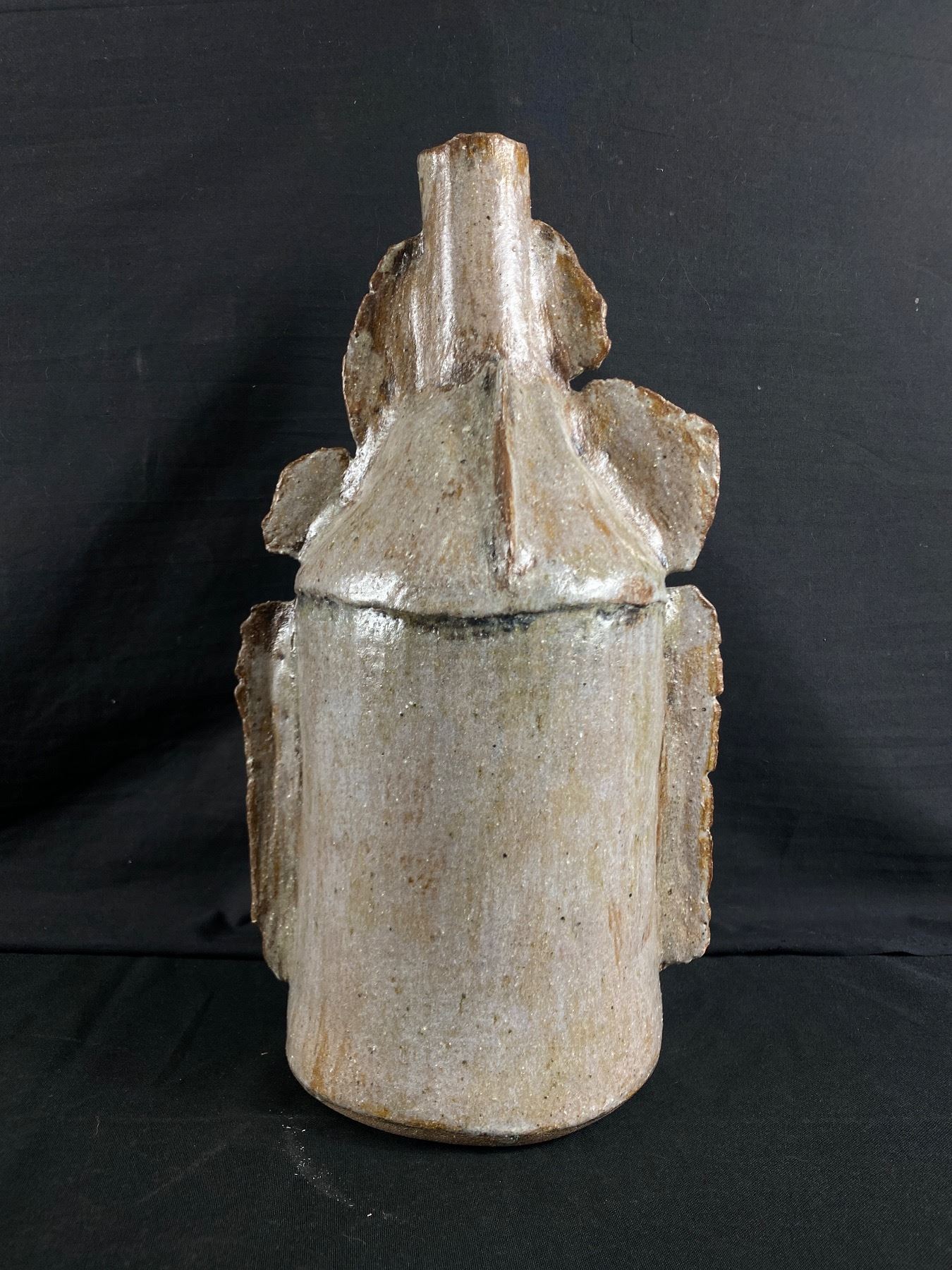 Rd Monogram On Studio Pottery Very Interesting Studio Pottery Vase w/ Monogram Seal SS. Approx. 16
