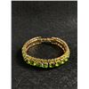 Image 1 : Vintage Green Rhinestone Bracelet