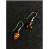 Image 1 : Genuine Amber Dangle Earrings