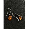 Image 2 : Genuine Amber Dangle Earrings