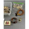 Image 2 : Lot Of Assorted Vintage Knotted Bead Necklaces w/ Fancy Clasps & More
