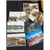 Image 2 : Vintage Lot - Studio Photo Cards, Post Cards, Buttons, Asian 3" x 4" x 1.5"  Metal Box w/Wood Lining