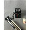 Image 2 : Vintage Camera Lot- Polaroid w/ Flash, Instamatic w/ Film Cannon A1000 Power Shot, Slides and Tripod